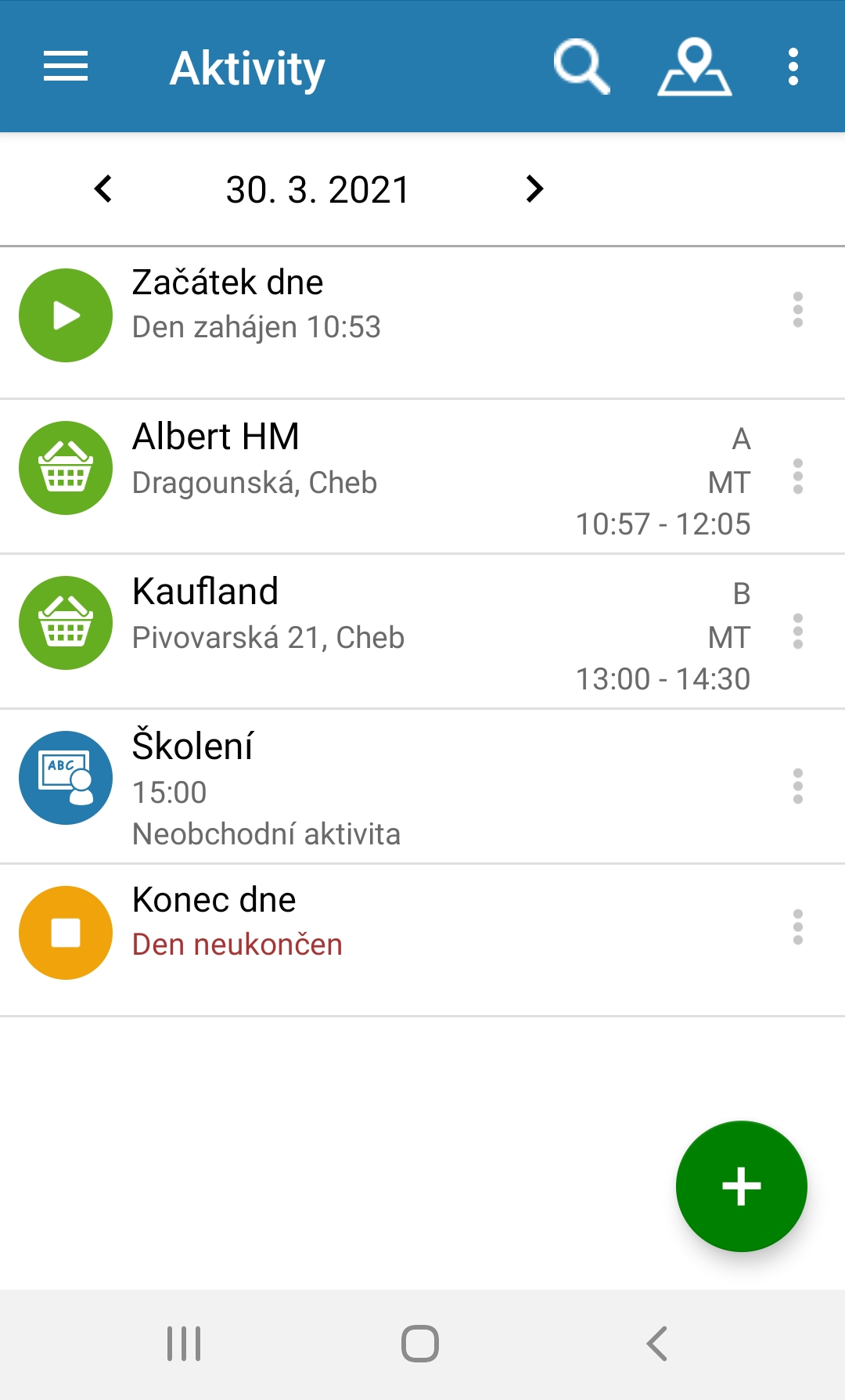 Main menu
